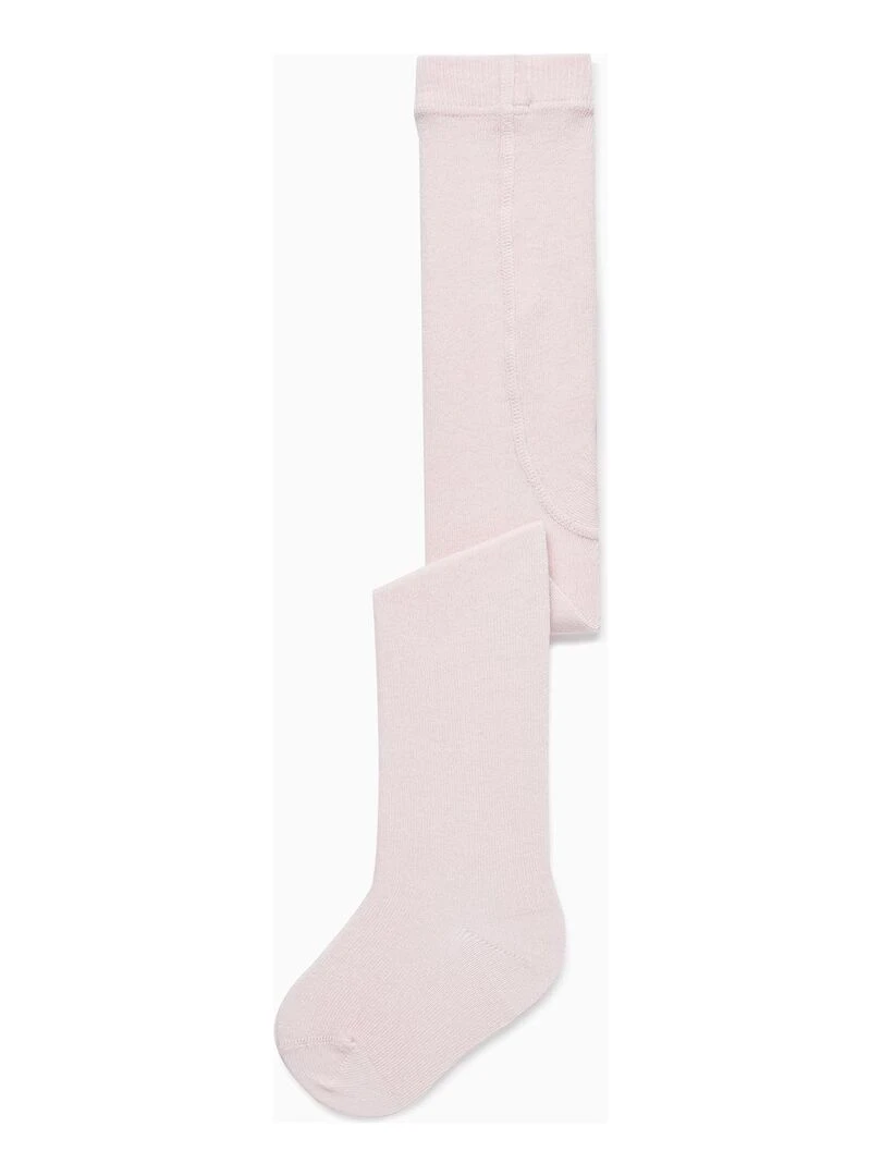 Collants en coton anti bouloches pour bébé fille ESSENTIALS LINE Rose clair