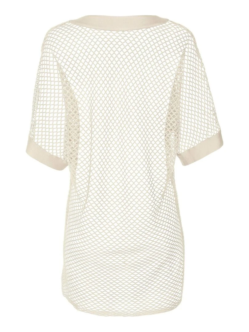 Caftan de plage Ibiza   Ecru