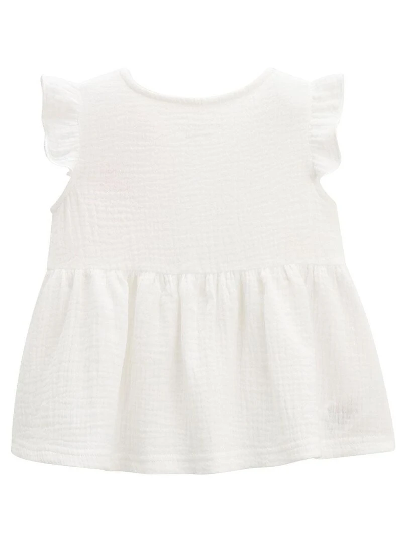 Blouse bébé en gaze de coton Lipsi Rose