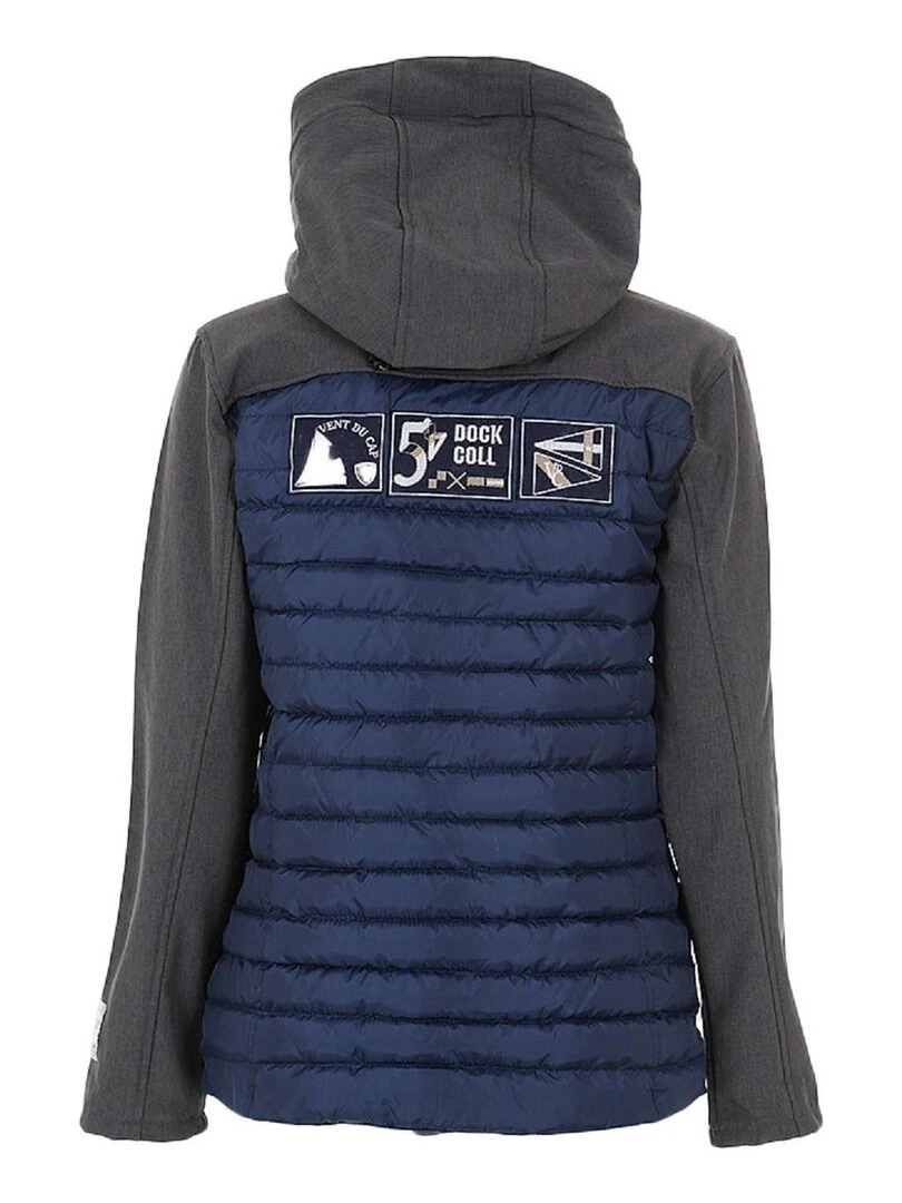 Blouson softshell femme ANDREI VENT DU CAP Noir Bleu marine Gris