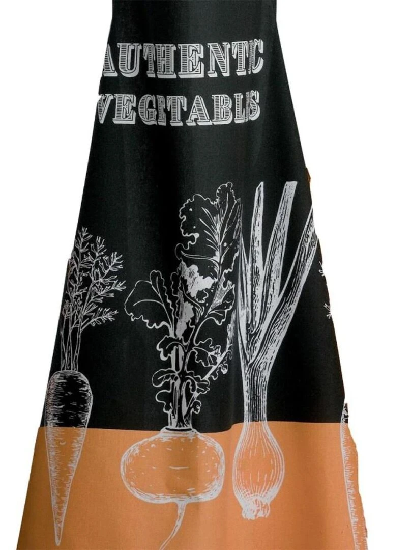 Tablier avec sangle ajustable 80x85 cm Healthy coton   Noir