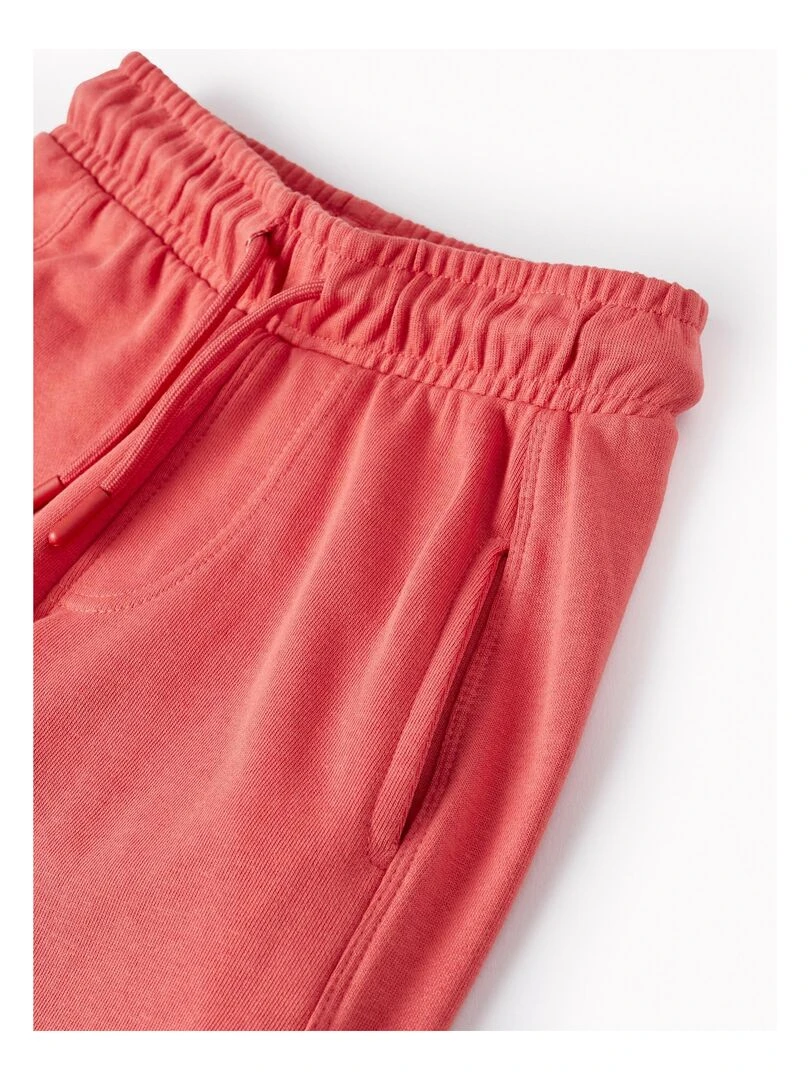 Short De Survêtement En Coton Pour Garçon   Rose