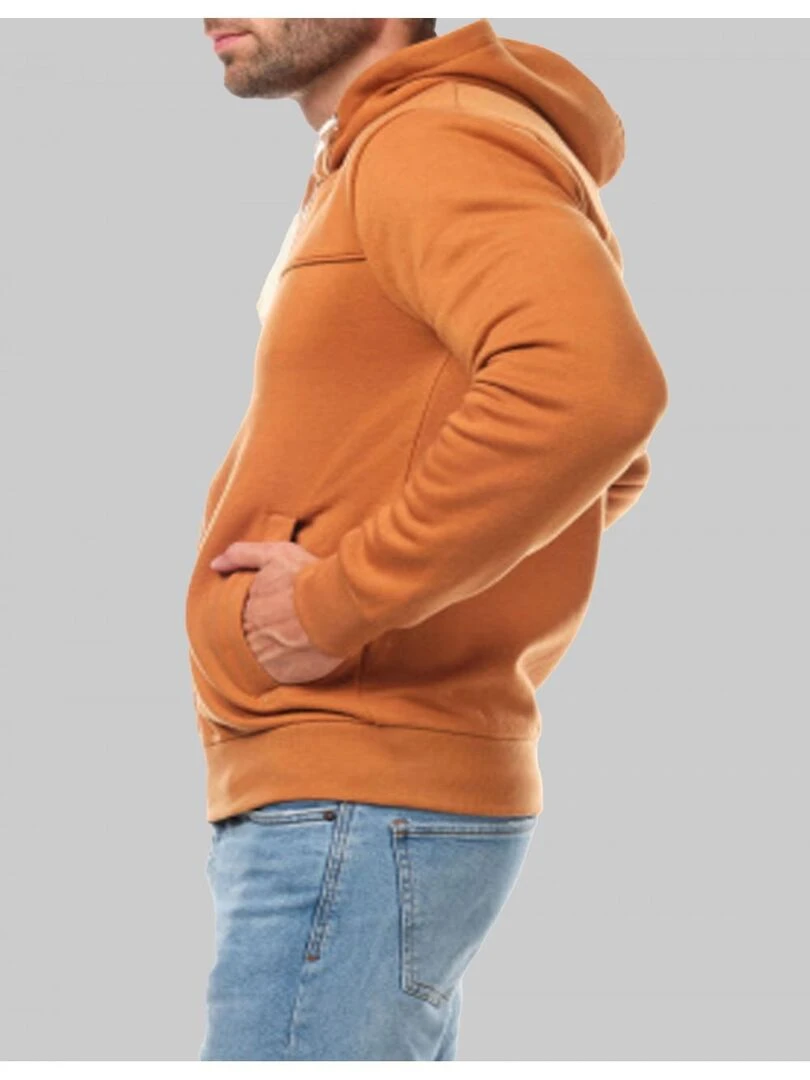 Sweat à capuche zippé Kebello Beige