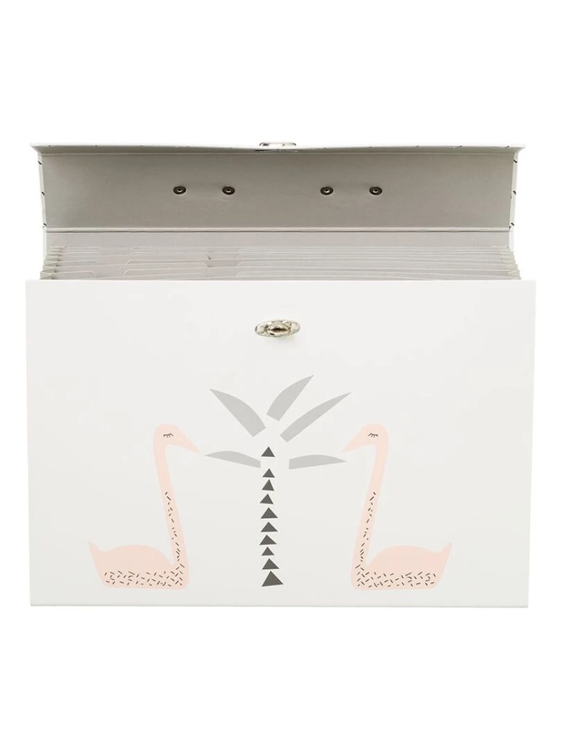 Pochette à dessins Cygne Blanc Rose
