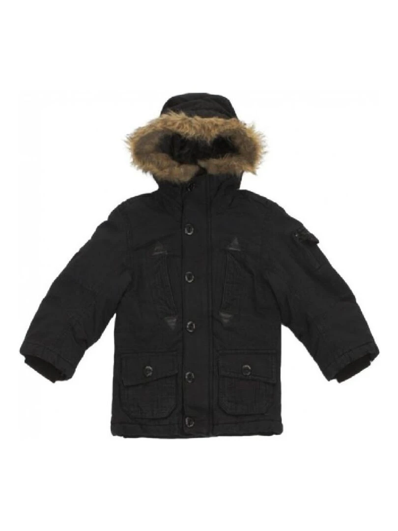 Parka garçon ECOPAKO SRK Noir Noir