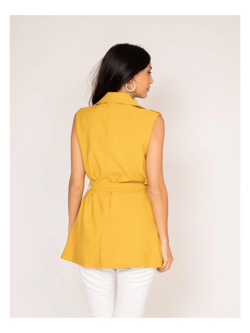 Veste sans manches ULIANA Moutarde