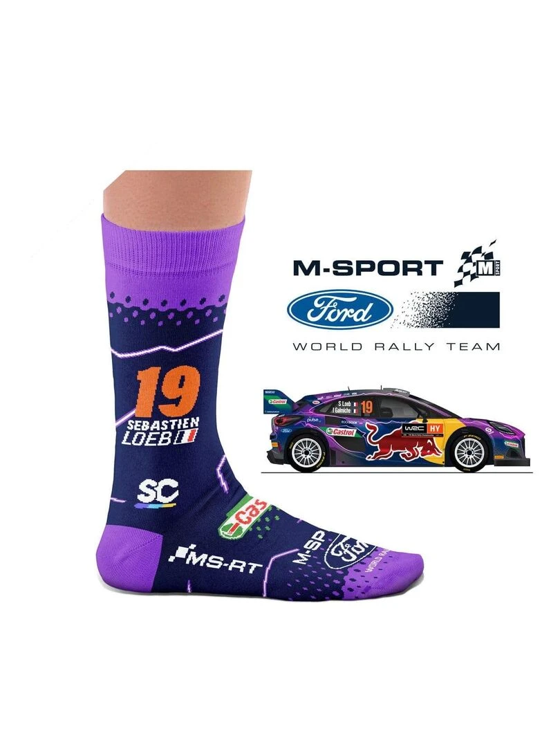 Chaussettes Sock Affairs Sébastien Loeb Bleu Violet