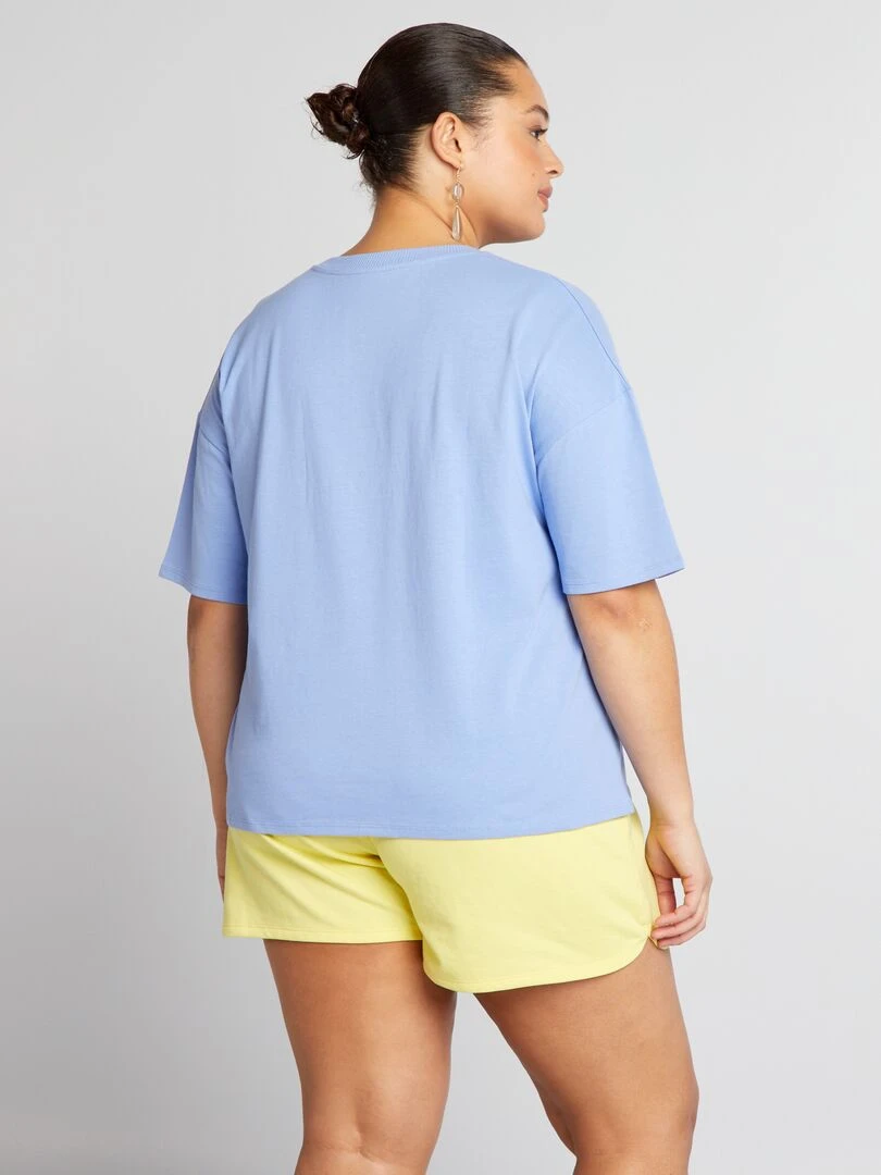 Tee shirt basique manches descendues Tough Cotton™ violet