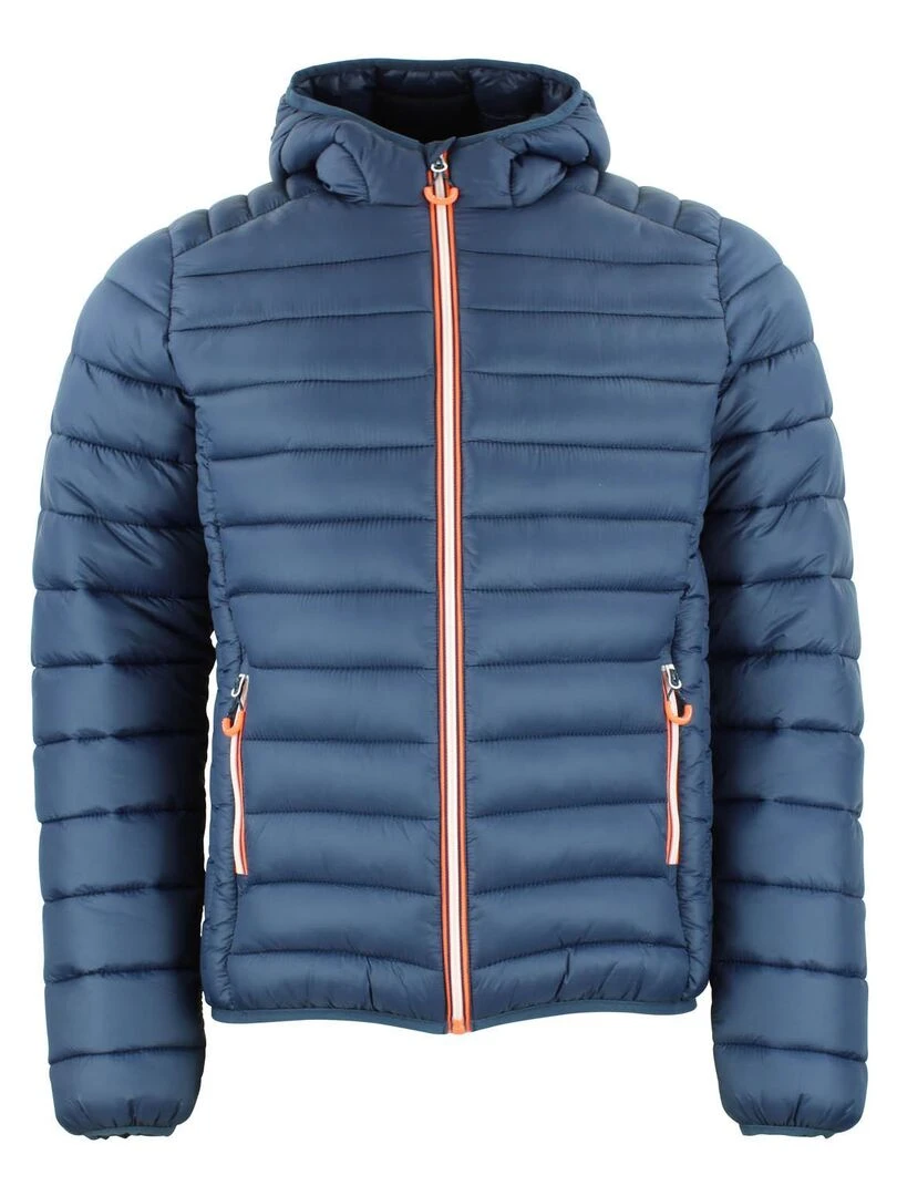Doudoune fine à capuche homme CAEN PEAK MOUNTAIN Bleu marine