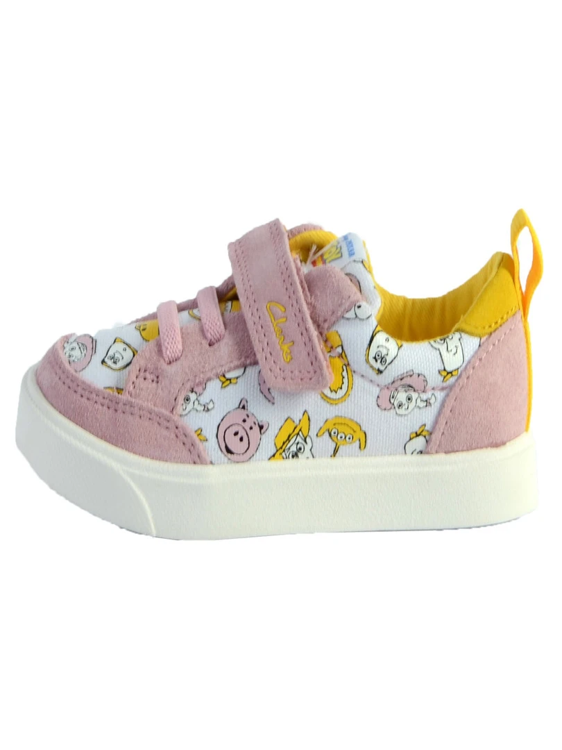 Basket Cuir Clarks Bebe City Howdy T Rose