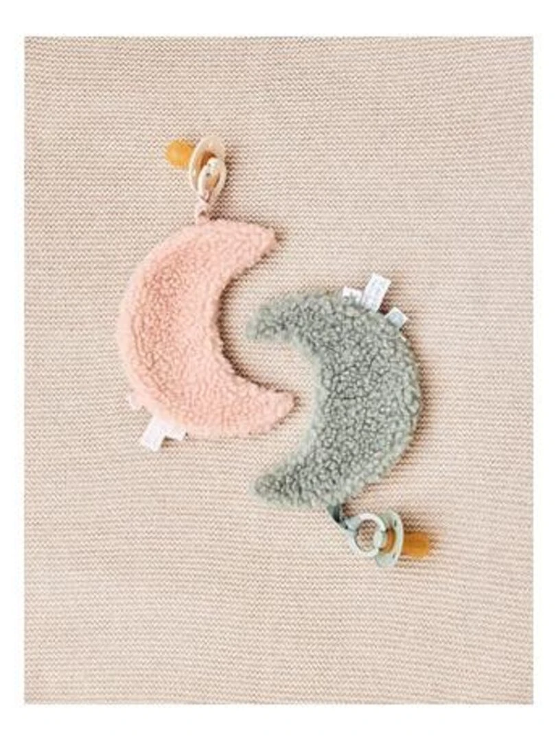 Attache Sucette Moon Rose Pale   Jollein   Rose