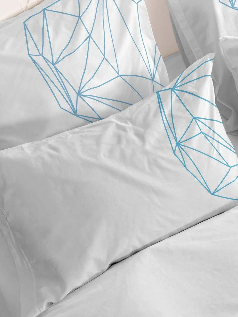 Taie d'oreiller Heart "Happyfriday"   Blanc