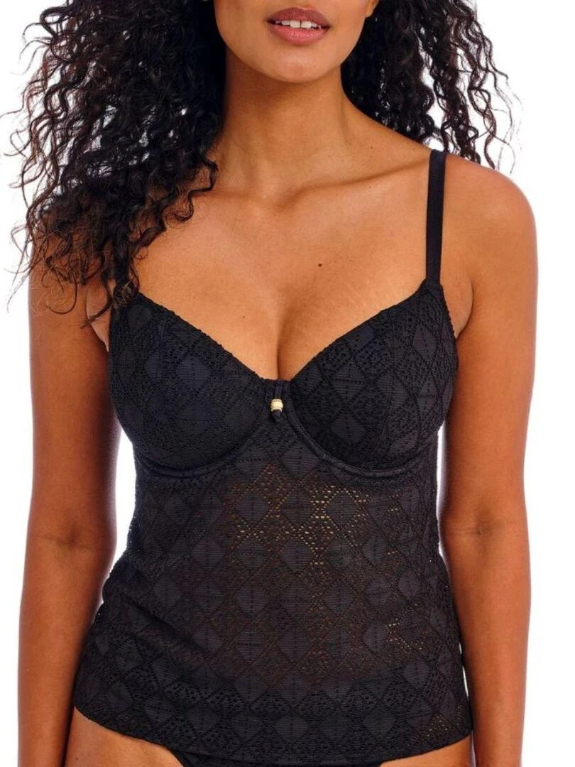 Haut de maillot de bain Tankini Nomad Nights Noir