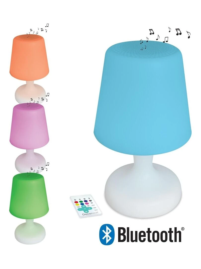 Enceinte Bluetooth® Waterproof En Forme De Lampe De Table Technologie Led Et Télécommande N/A