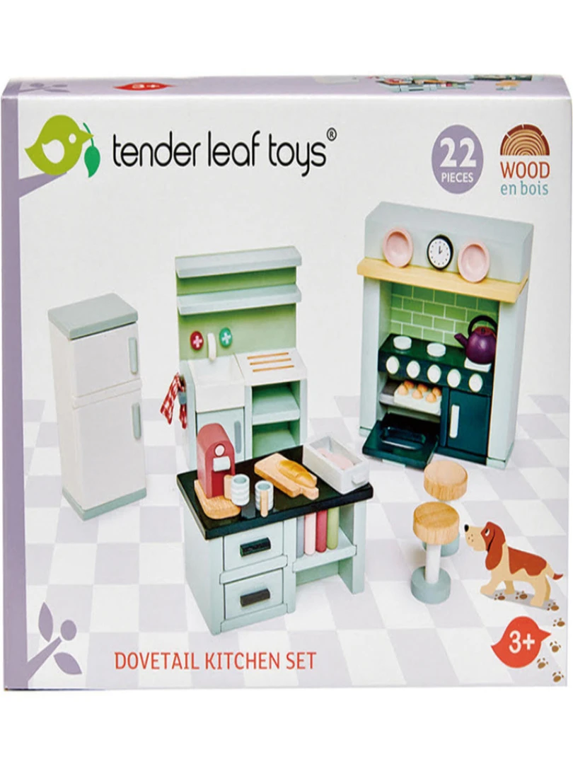 Mobilier Pour Poupée Cuisine En Bois   N/A