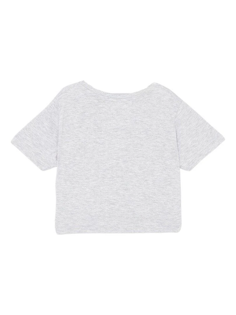 DC Comics T shirt fille imprimé Wonder Woman en coton Gris