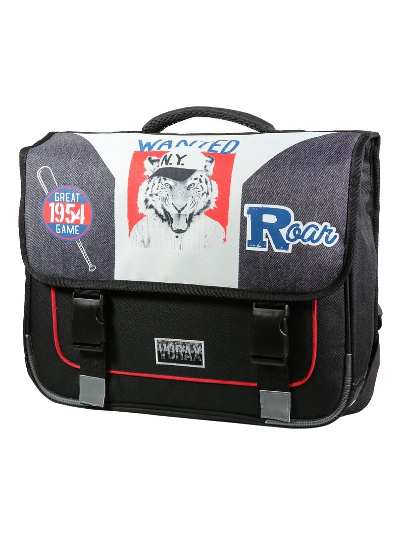 BAGTROTTER Cartable 38 cm Vorax Noir Tigre Noir