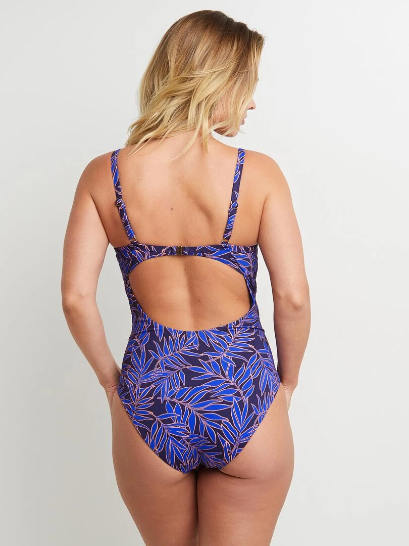 Maillot de bain 1 piece ampli Moon RougeGorge Lingerie Bleu Multicolore