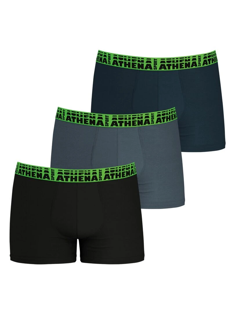 Lot de 3 boxers homme Easy Sport Gris