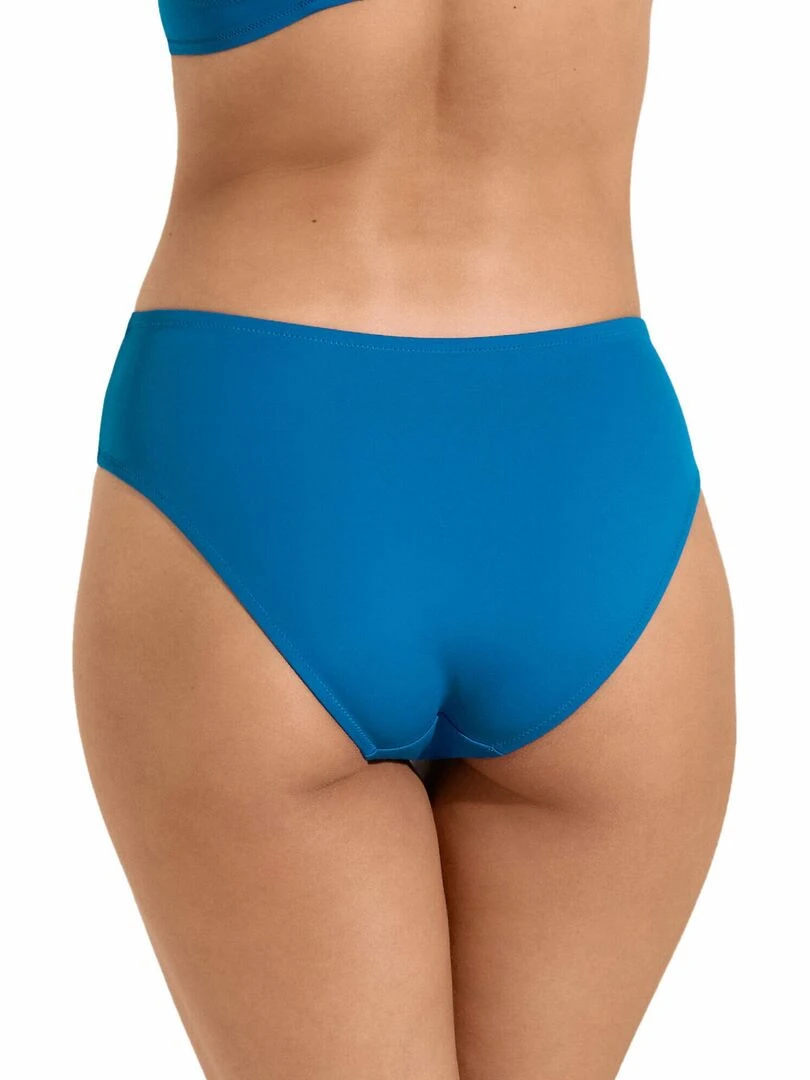 Bas maillot slip de bain taille haute Viviero Bleu turquoise