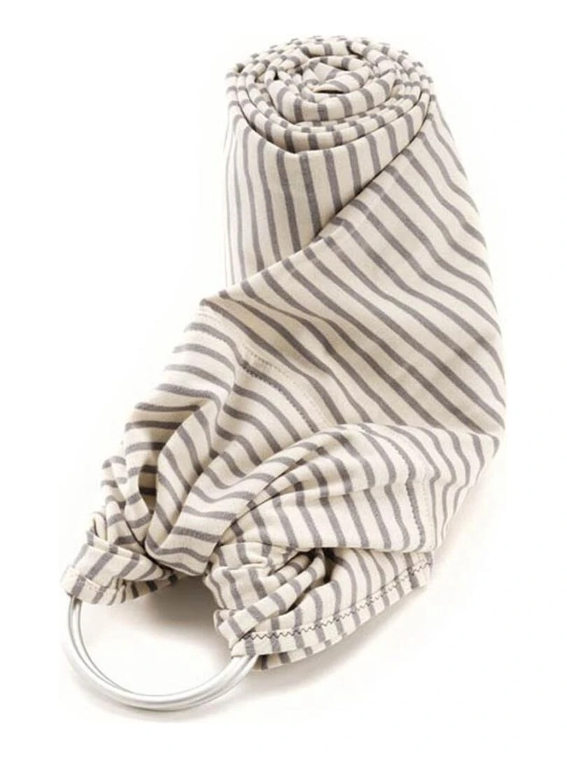 Echarpe de portage My sling sans noeud en jersey coton bio mistigri Gris