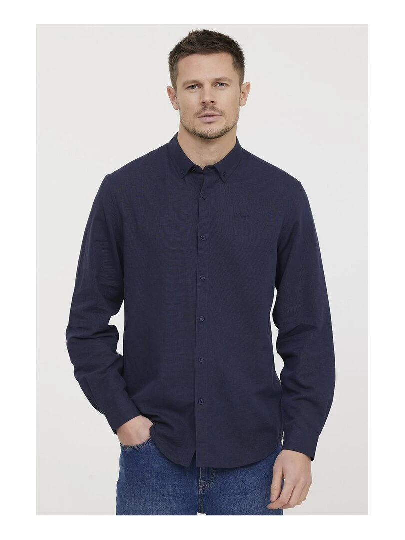 Lee Cooper Chemise manches longues coton regular DUKO Bleu marine
