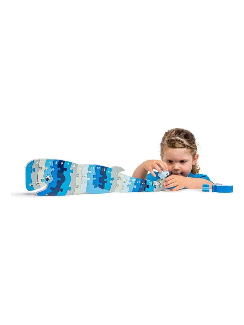 Puzzle en bois Chiffres 1 25 Baleine N/A