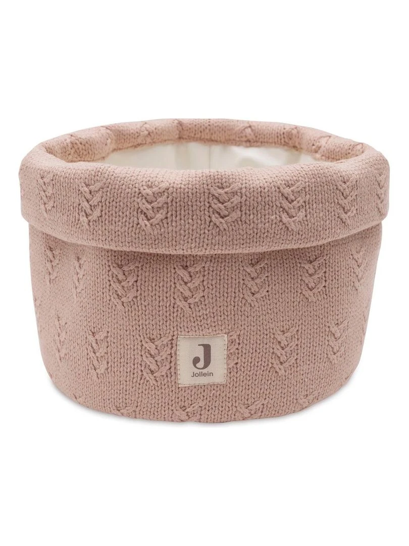 Panier de rangement Grain knit Wild Rose (14 x 18 cm) Rose