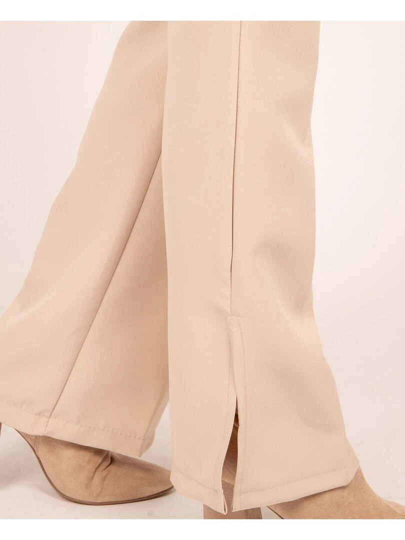 Pantalon évasé EGWEN   Beige