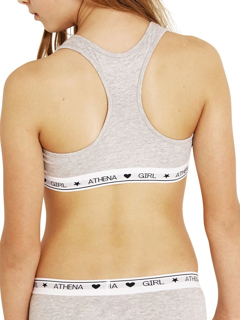 Brassière fille Coton Ultra Doux Girl by   Gris