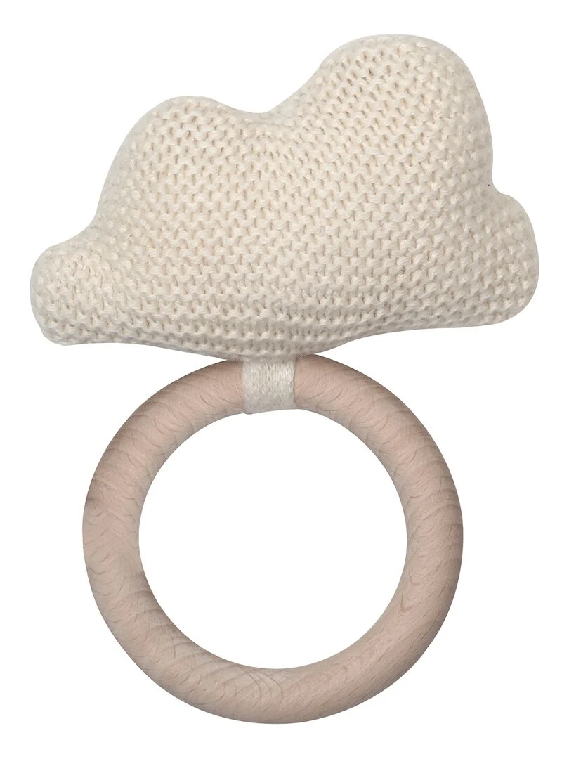 Jouet à saisir en crochet nuage Blanc
