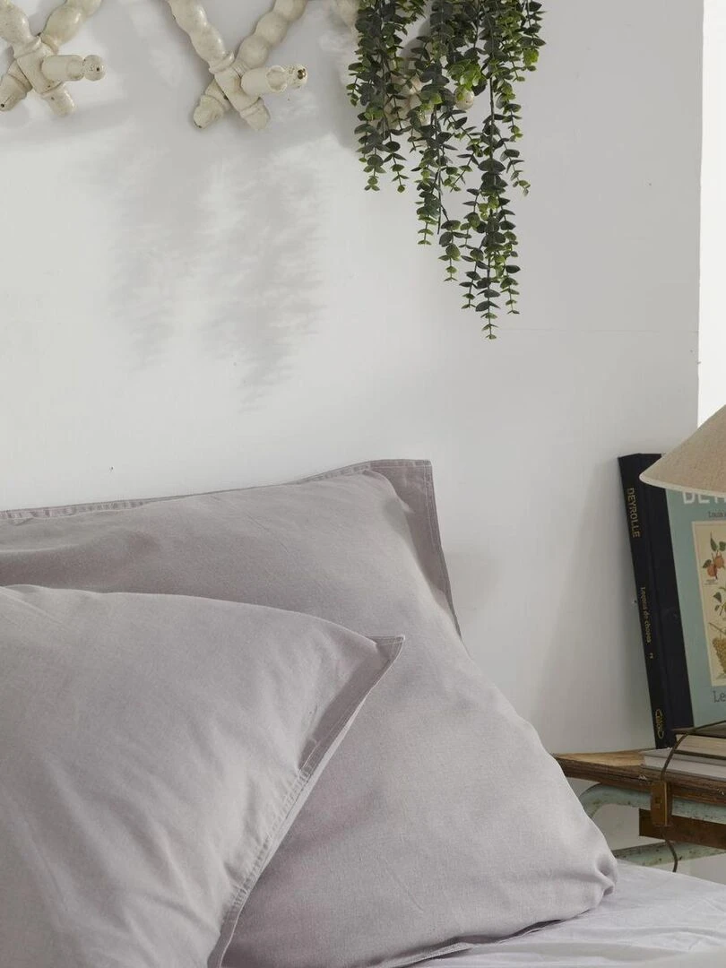 Parure de lit uni 'CHARME CONSTANCE' 'TODAY' Gris clair