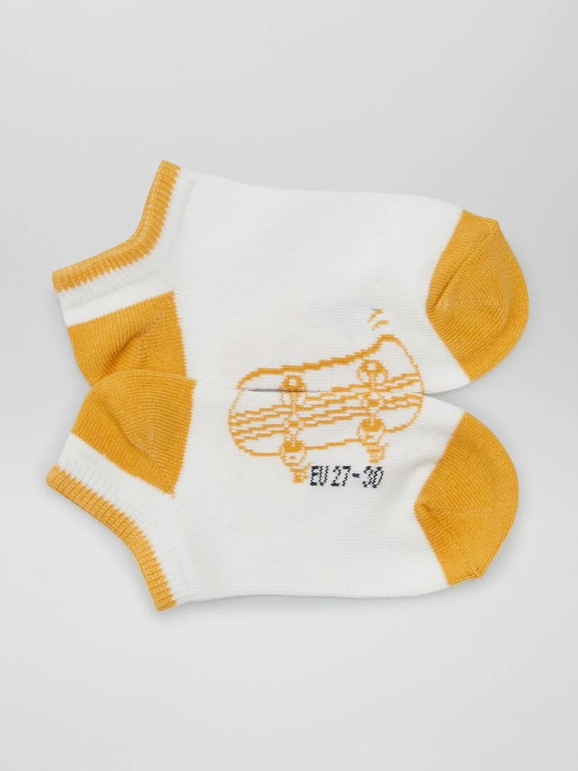 Chaussettes invisibles   Jaune