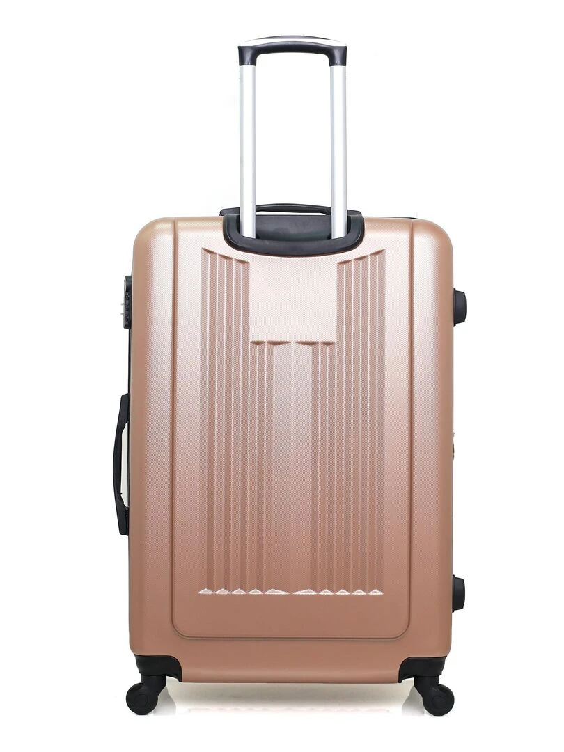 HERO   VALISE GRAND FORMAT ABS LIPARI B  75 CM 4 ROUES   Rose