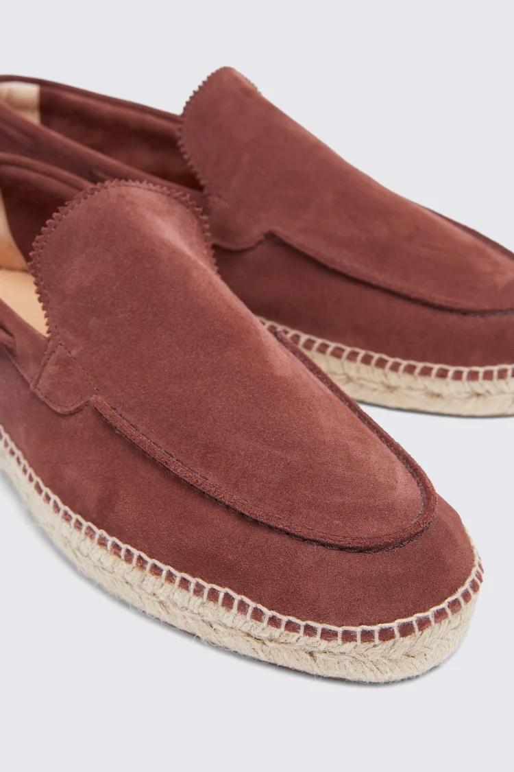 Rust Suede Espadrille