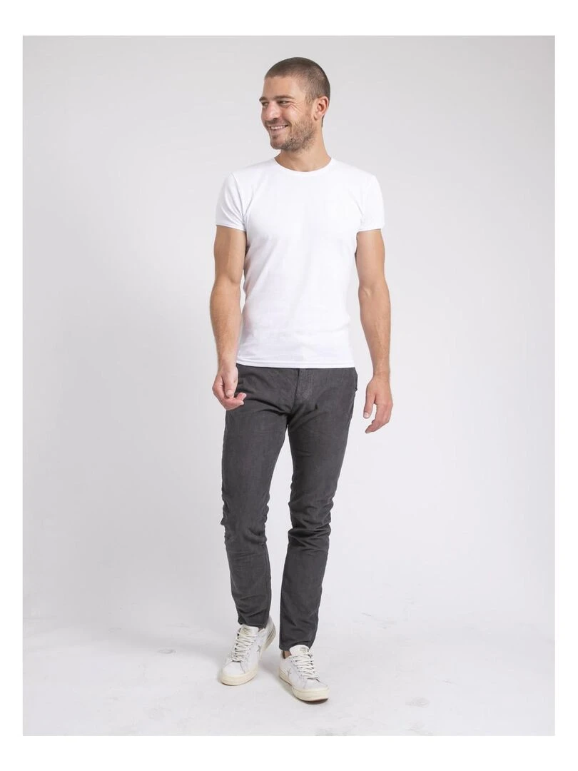 Pantalon chino molleton VICTORIAVIL   Gris