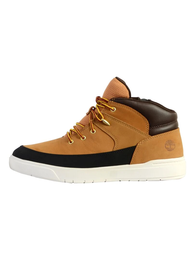 Basket Cuir Timberland Juniors Seneca Bay Mid Hiker Beige
