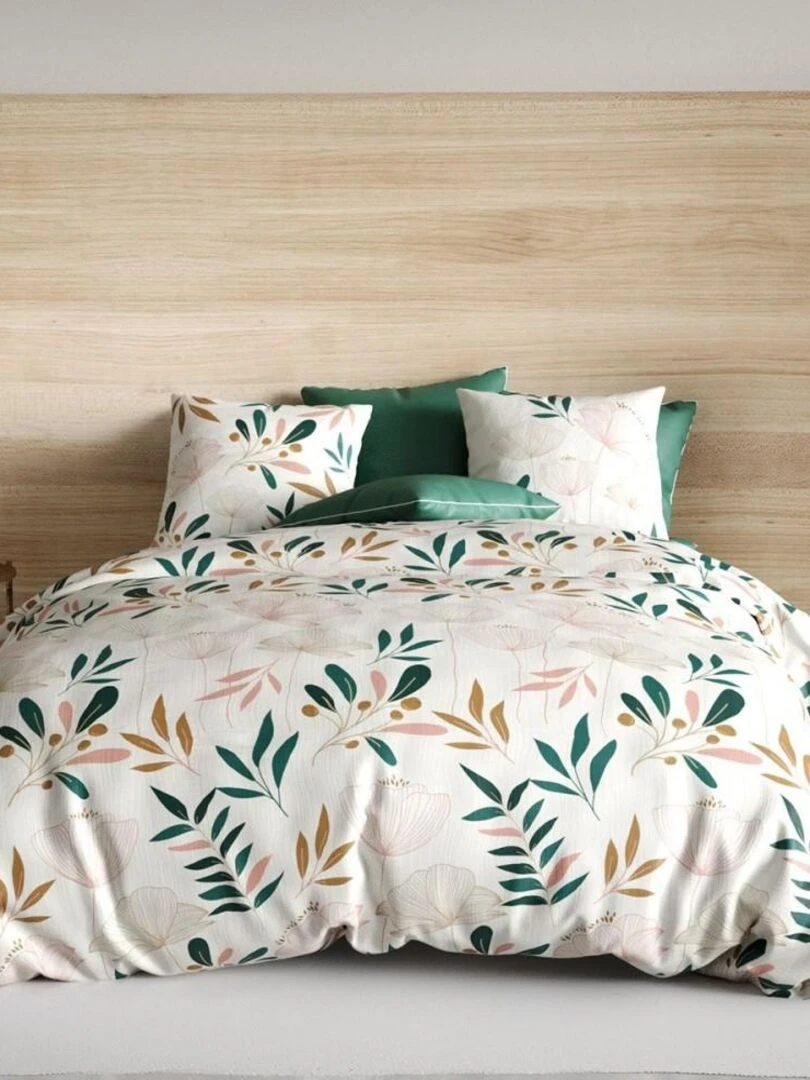 Parure 4 pièces Kano 2 personnes coton 57 fils DH140 Beige