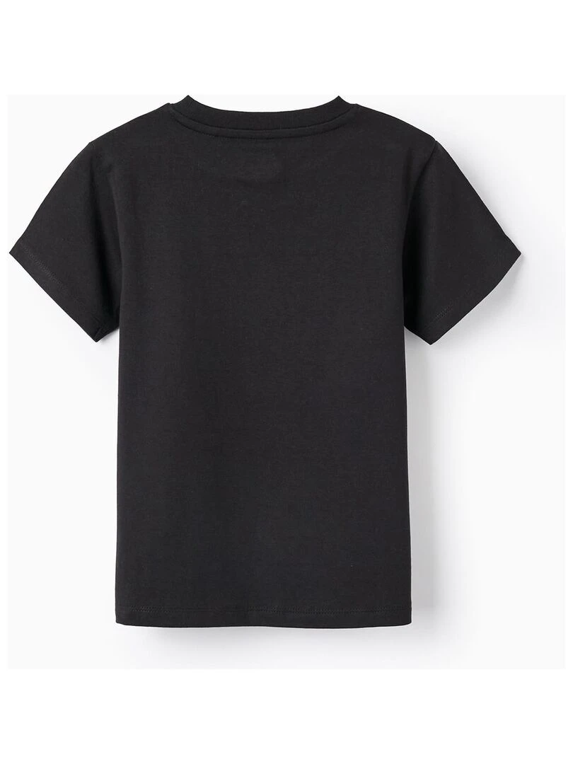 Pack 2 T shirts à manches courtes pour garçon manches courtes Noir