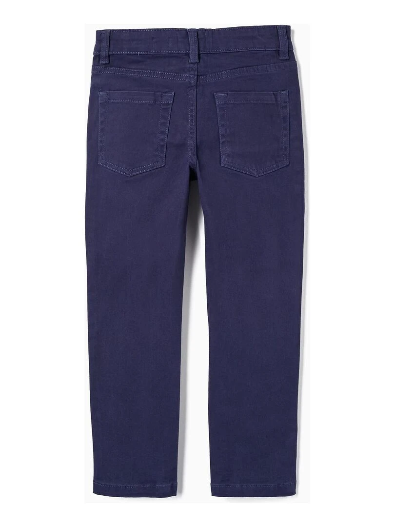Pantalon en sergé de coton pour garçon 'Skinny' PICASSO Bleu foncé