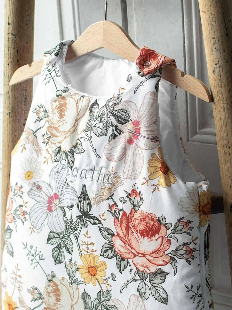 Gigoteuse sans manches en coton Néo Vintage Multicolore