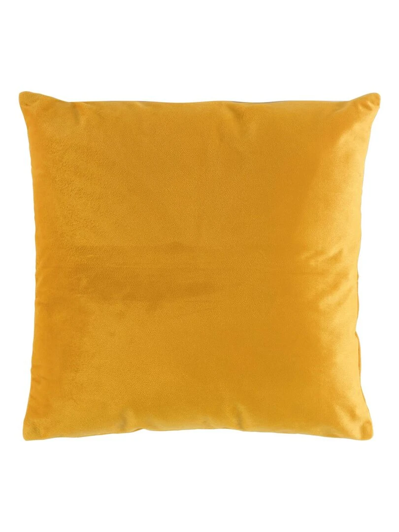 Coussin velours Collection Velvetina   gris anthracite