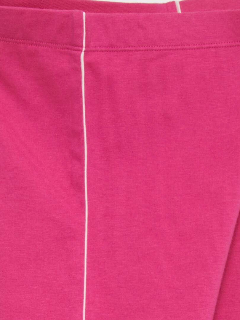 Legging en jersey stretch à taille élastiquée Rose