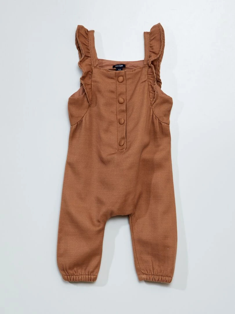 Combinaison en tencel Marron