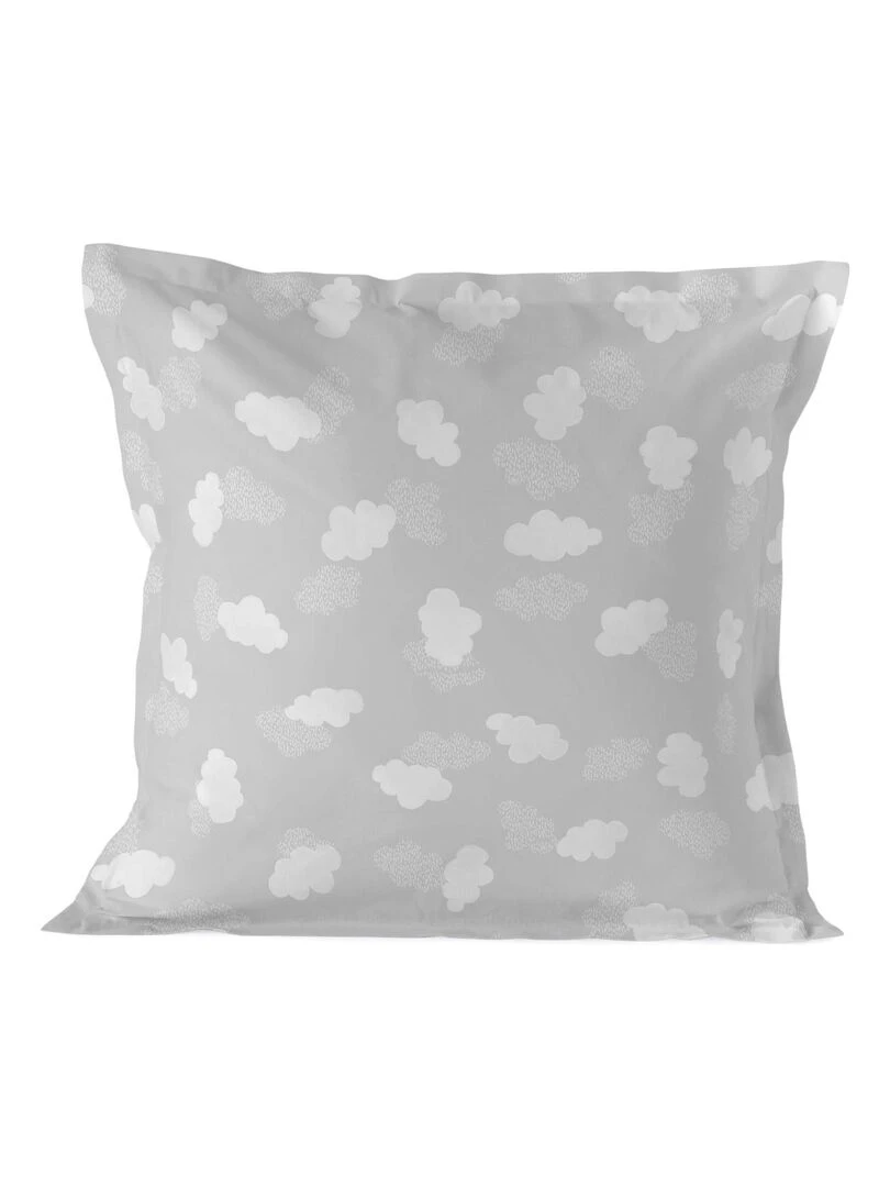 Taie d'oreiller Clouds "Happyfriday" Gris