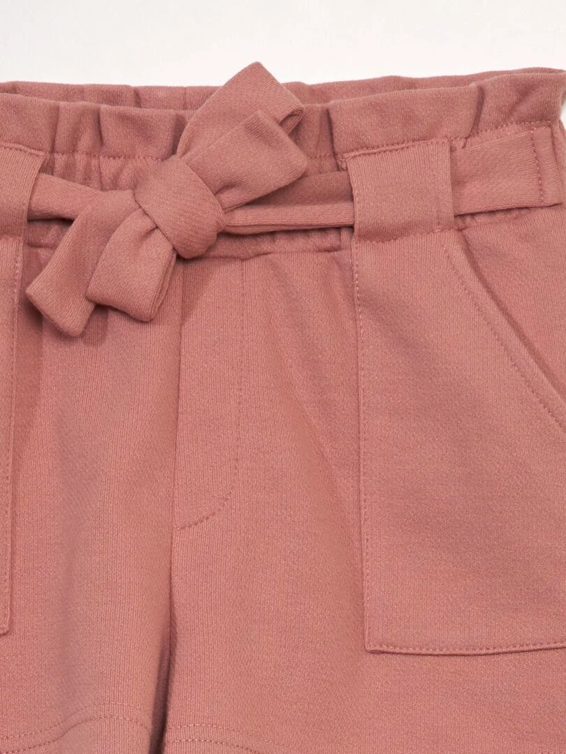 Short en molleton Rose