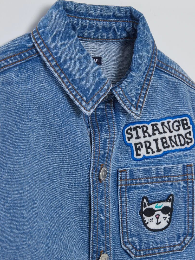 Veste en jean X Little Bad Wolf   Bleu