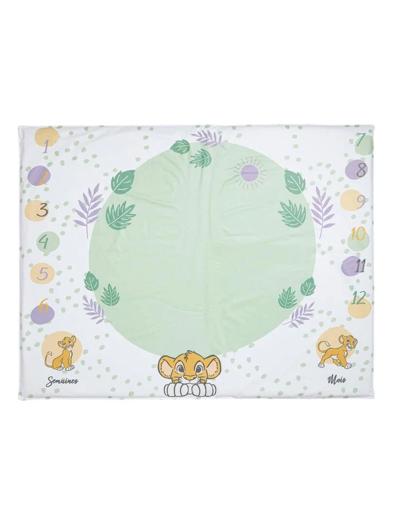 Tapis de jeu en PVC 72x92 cm avec étapes bébé Roi Lion Cosy Time Vert tilleul