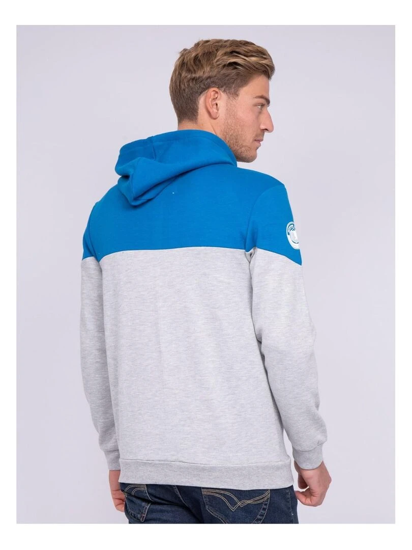 Sweat zippé capuche WICK Bleu roi