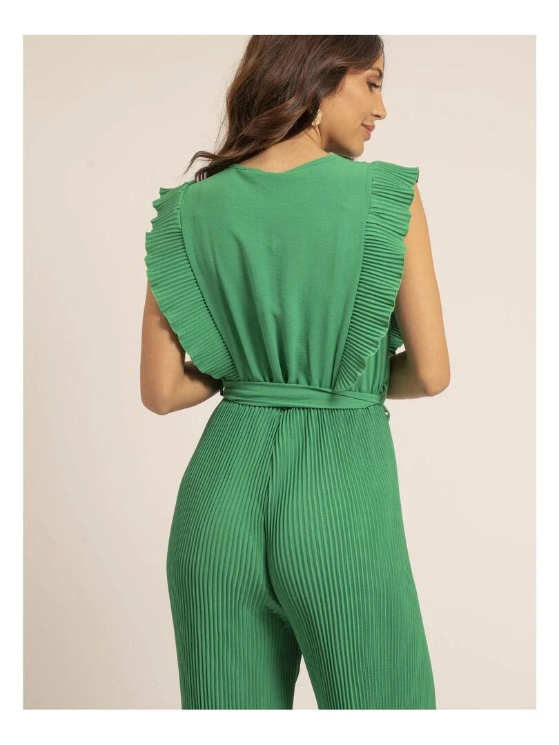 Combi pantalon plissée EDENA   Vert